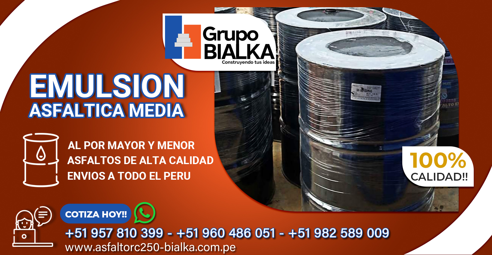 venta de emulsion asfaltica media